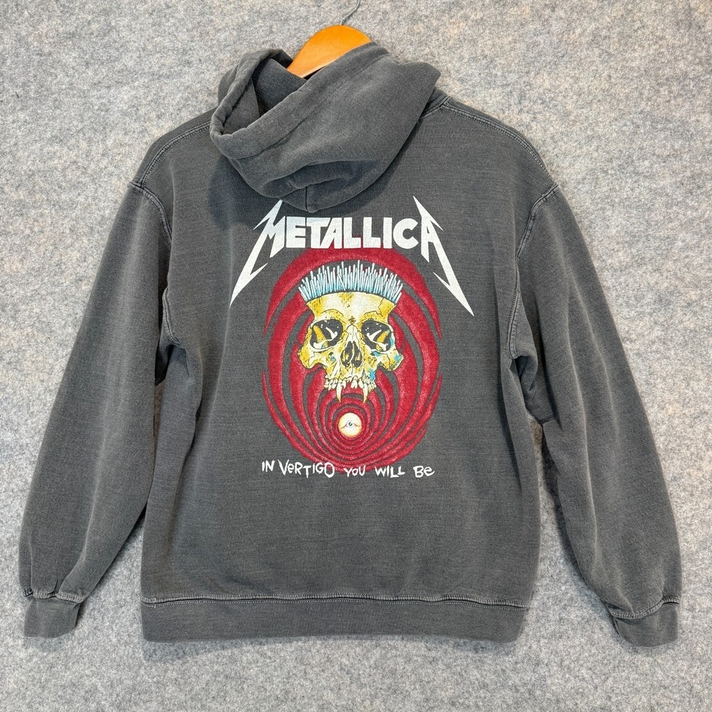 Vintage Metallica Vertigo Graphic Hoodie Sweatshirt Adult Small Y2K Fleece